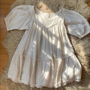 Cream Free People Babydoll Dreas